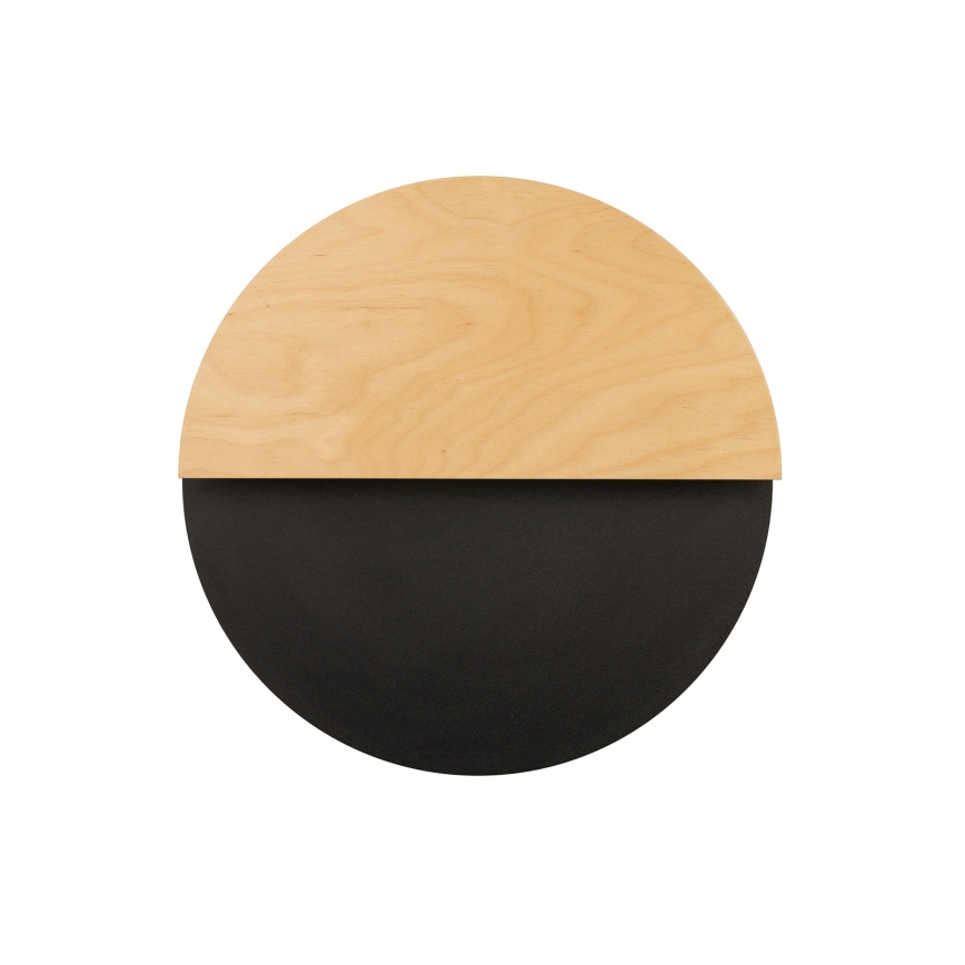 LED väggbelysning LUNA LED/7W/230V diameter 36 cm svart/beige