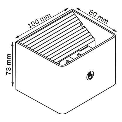 LED Ljusreglerad vägg beröring belysning med sensor MIRI LED/2,5W/3,7V 3000/4000/6400K 4000 mAh vit