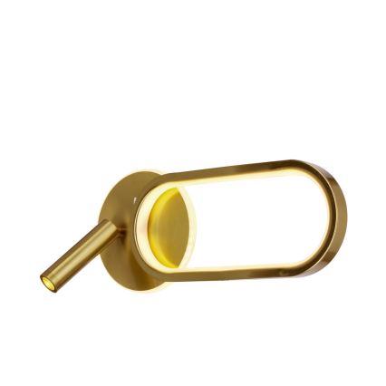 LED väggbelysning MONET LED/13W/230V + LED/2W 3000/4000/6000K guld