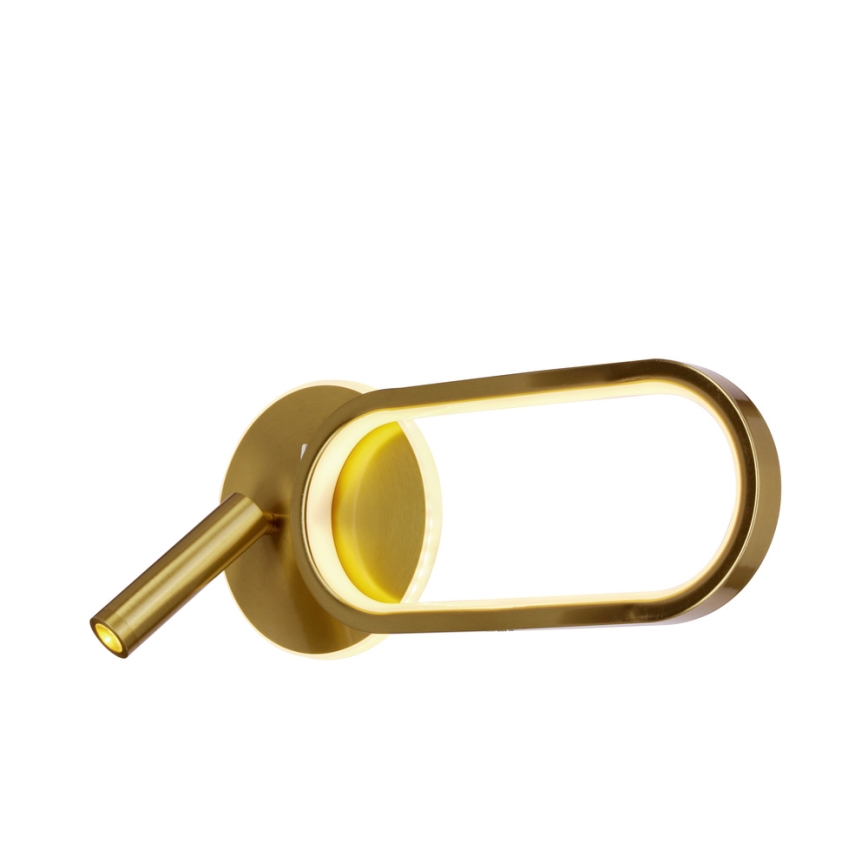 LED väggbelysning MONET LED/13W/230V + LED/2W 3000/4000/6000K guld