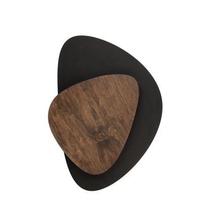 LED väggbelysning PEDRA LED/7W/230V svart/brun