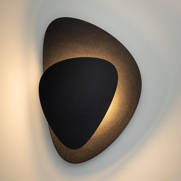 LED väggbelysning PEDRA LED/7W/230V svart