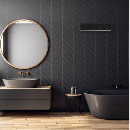 LED Väggbelysning PIERCE LED/12W/230V 30 cm svart