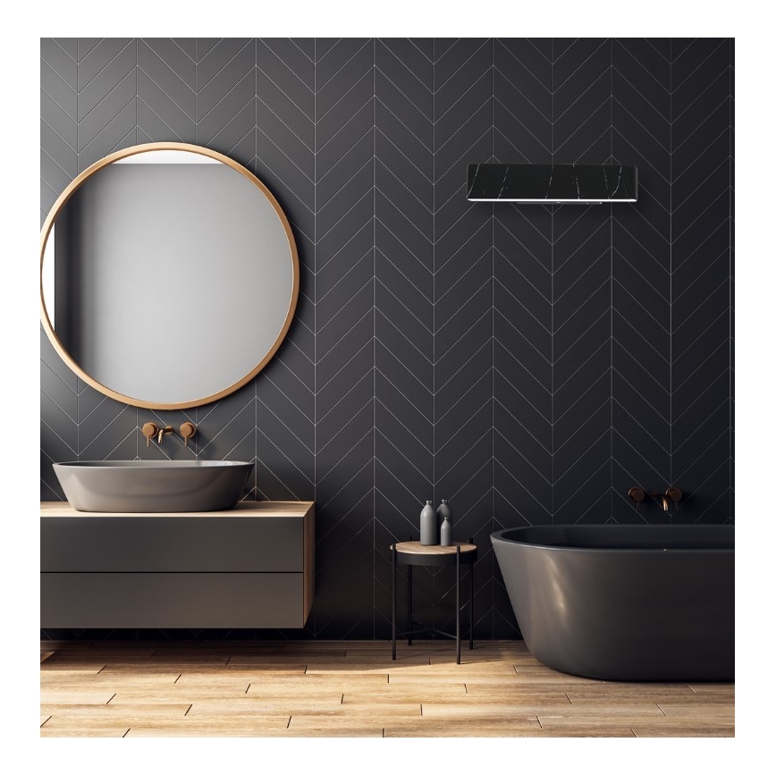 LED Väggbelysning PIERCE LED/12W/230V 30 cm svart