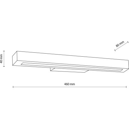 LED väggbelysning TEO LED/8W/230V 3000K tall