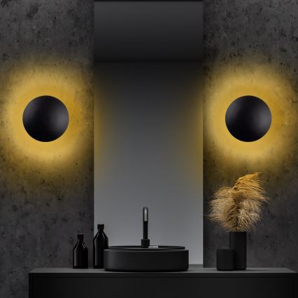 LED väggbelysning YOSMA LED/5W/230V 3000K svart/koppar