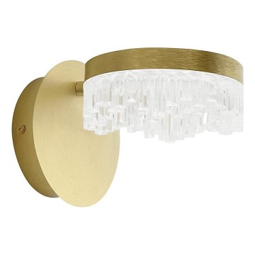 LED-vägglampa 4 W/230 V, guldig