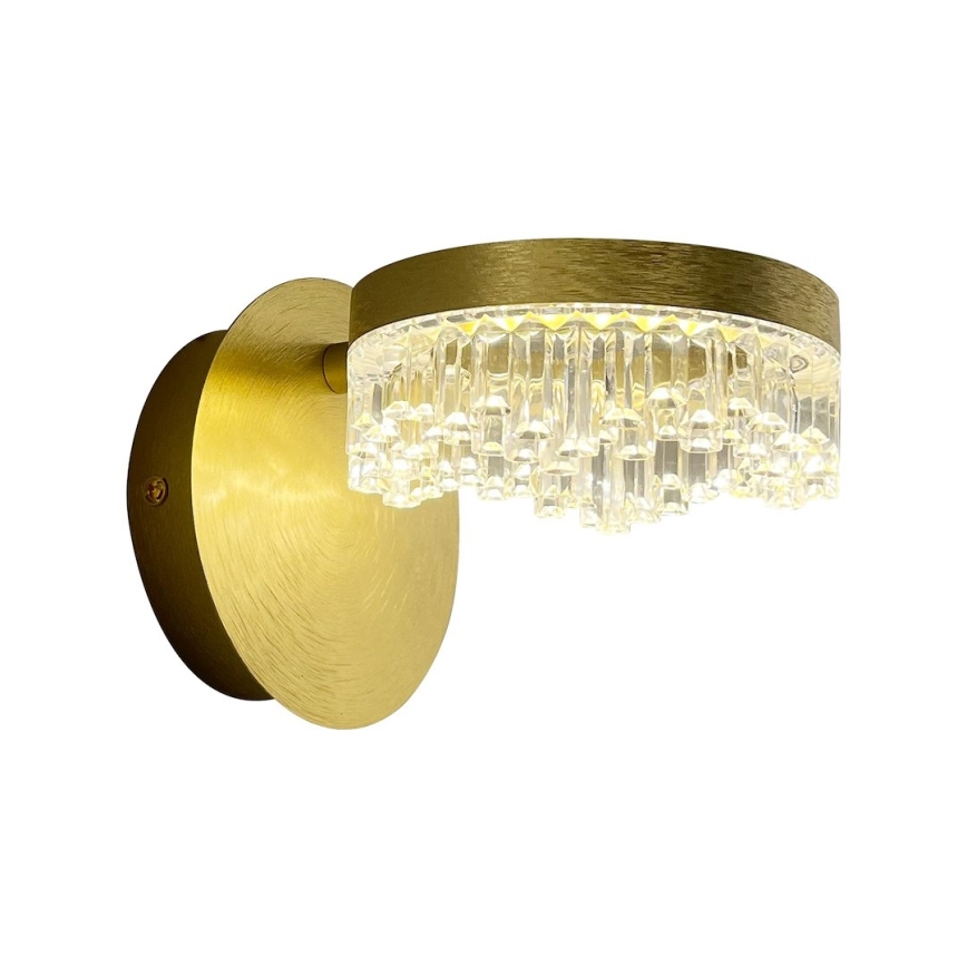 LED-vägglampa 4 W/230 V, guldig