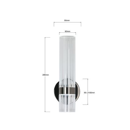 LED vägglampa AMBIENTE LED/6W/230V 3000/4000/6000K svart
