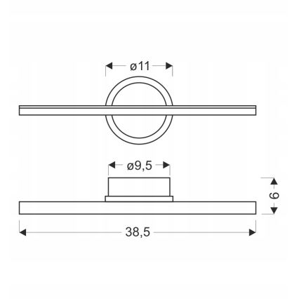 LED-vägglampa BATUTA LED/10W/230V beige
