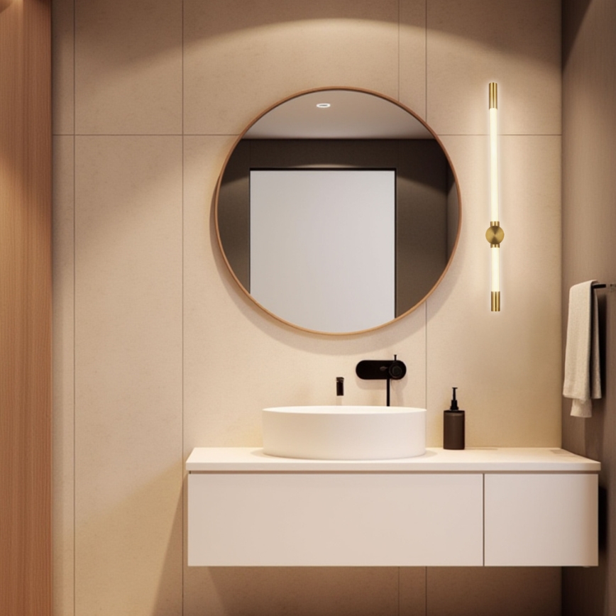 LED-vägglampa BATUTA LED/14W/230V i guld