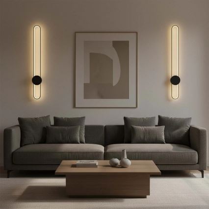 LED-vägglampa FLORENTYNA LED/24W/230V 4000K guld/svart