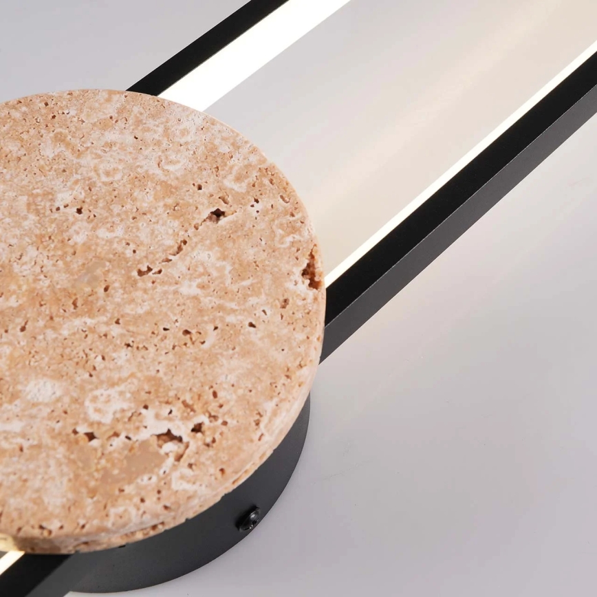 LED-vägglampa FLORENTYNA LED/24W/230V 4000K svart/beige