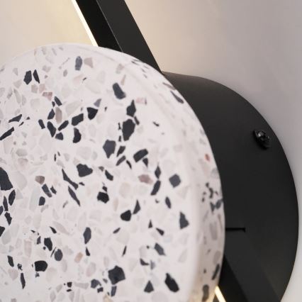 LED Vägglampa FLORENTYNA LED/24W/230V 4000K svart/vit