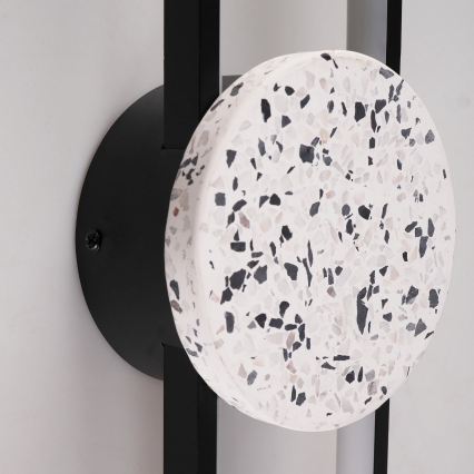 LED Vägglampa FLORENTYNA LED/24W/230V 4000K svart/vit