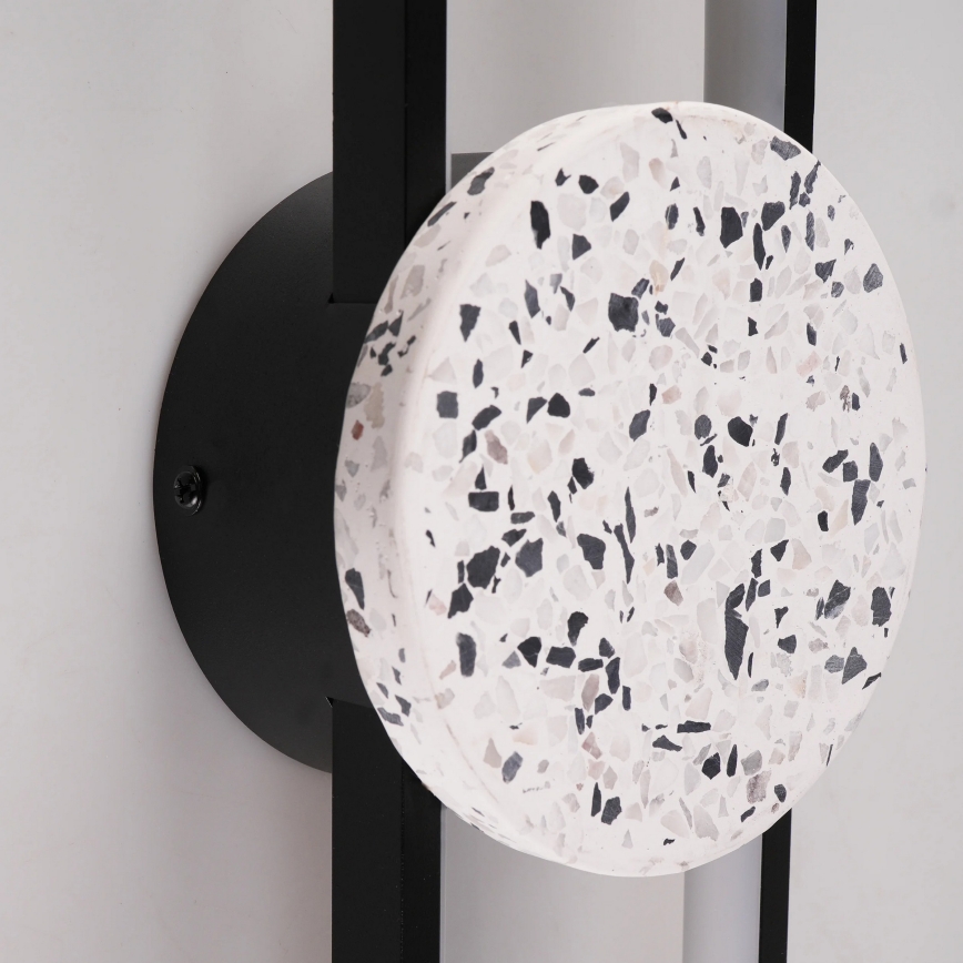 LED Vägglampa FLORENTYNA LED/24W/230V 4000K svart/vit