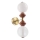 LED-vägglampa FLORES 2xLED/5W/230V guld/brun