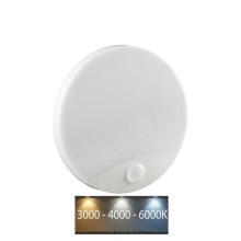 LED Vägglampa för badrum med sensor SAMSUNG CHIP LED/15W/230V 3000/4000/6000K IP44 vit
