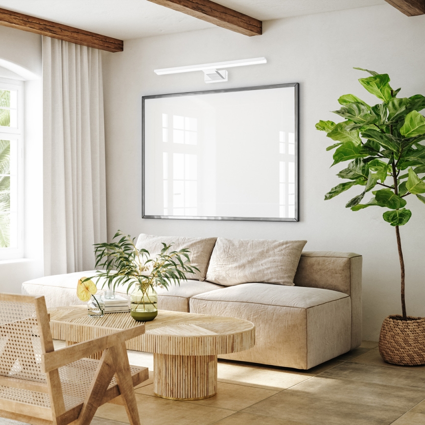 LED-vägglampa för badrum SHINE, 13,8 W/230 V, 60 cm, IP44, vit