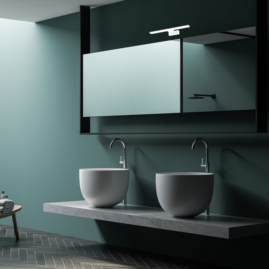 LED-vägglampa för badrum SHINE LED/7W/230V 30 cm IP44 vit