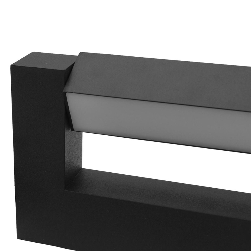 LED Flexibel vägglampa för utomhusbruk 2xLED/16W/230V IP54 90 cm svart