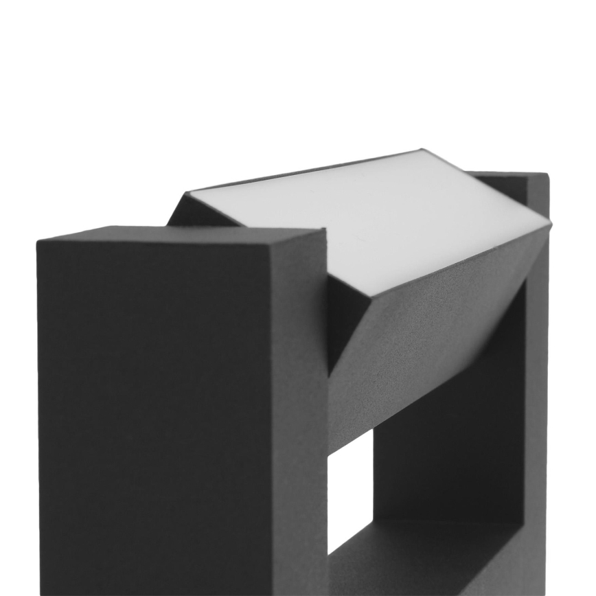 LED Flexibel vägglampa för utomhusbruk 2xLED/16W/230V IP54 90 cm svart