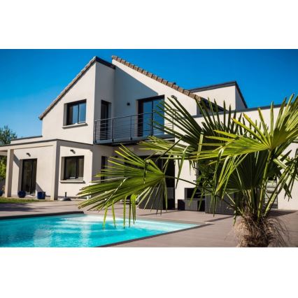 LED Vägglampa för utomhusbruk 2xLED/3W/230V IP54 svart