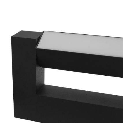 LED Flexibel vägglampa för utomhusbruk 2xLED/4W/230V IP54 30 cm svart