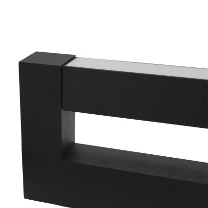 LED Flexibel vägglampa för utomhusbruk 2xLED/4W/230V IP54 30 cm svart