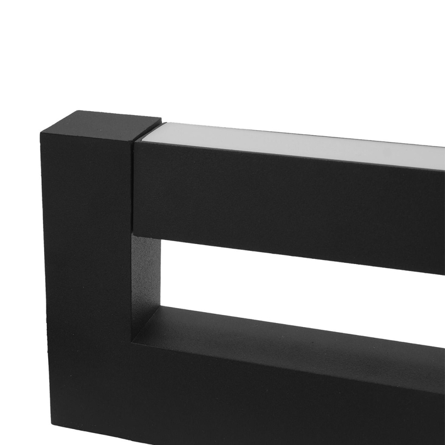 LED Flexibel vägglampa för utomhusbruk 2xLED/4W/230V IP54 30 cm svart