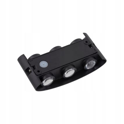 LED vägglampa för utomhusbruk ARROW 6xLED/1W/230V IP54 svart