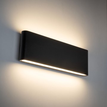 LED vägglampa för utomhusbruk ARWENA 2xLED/12W/230V IP54 svart