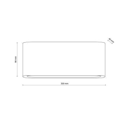 LED vägglampa för utomhusbruk ARWENA 2xLED/12W/230V IP54 svart