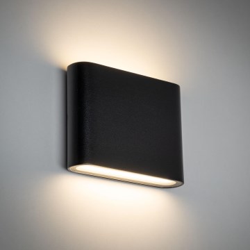 LED vägglampa för utomhusbruk ARWENA 2xLED/3W/230V IP54 svart