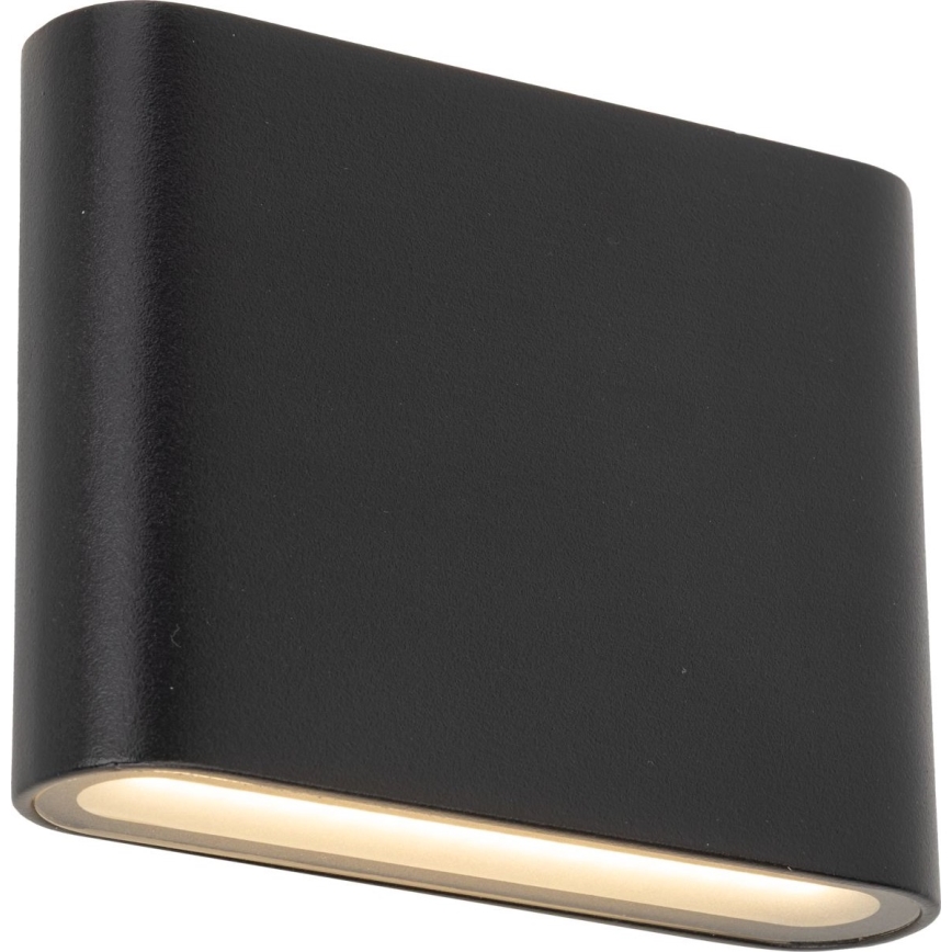 LED vägglampa för utomhusbruk ARWENA 2xLED/3W/230V IP54 svart