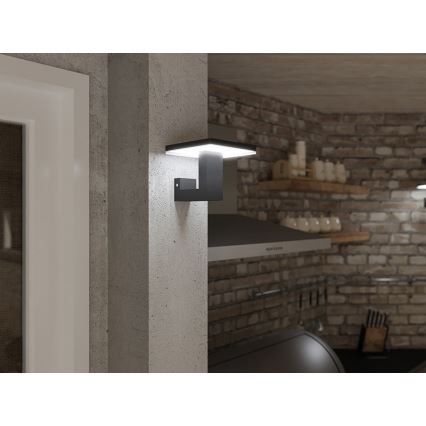 LED vägglampa för utomhusbruk BARI LED/10W/230V 4000K IP54 antracit