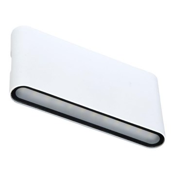 LED vägglampa för utomhusbruk BRICK 2xLED/6W/230V 3000/4000/6500K IP65 vit