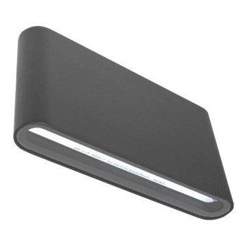 LED vägglampa för utomhusbruk FLOW 2xLED/6W/230V IP54 3000K antracit