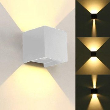 LED vägglampa för utomhusbruk KREON 2xLED/3W/230V IP54 4000K vit