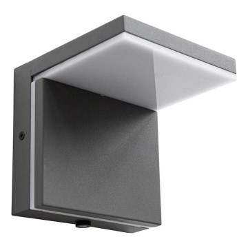 LED vägglampa för utomhusbruk LASSAN LED/8W/230V 3000K IP54 antracit