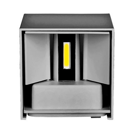 LED vägglampa för utomhusbruk LED/11W/230V 3000K IP65 grå