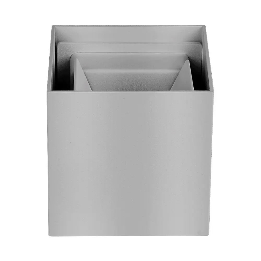 LED vägglampa för utomhusbruk LED/11W/230V 3000K IP65 grå