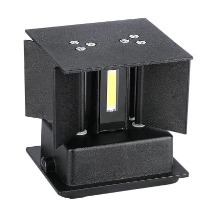 LED vägglampa för utomhusbruk LED/11W/230V 3000K IP65 svart