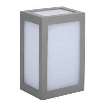 LED vägglampa för utomhusbruk LED/12W/230V 3000K IP65 grå