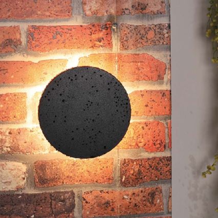 LED vägglampa för utomhusbruk LED/12W/230V 3000K IP65 svart