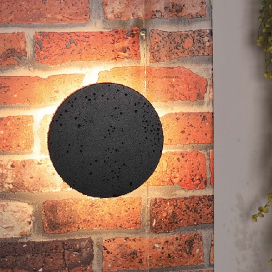 LED vägglampa för utomhusbruk LED/12W/230V 3000K IP65 svart