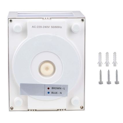 LED vägglampa för utomhusbruk LED/12W/230V 3000K IP65 vit