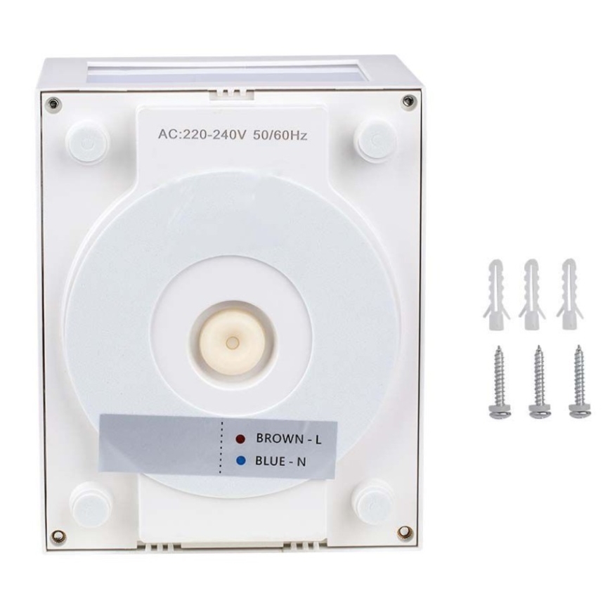 LED vägglampa för utomhusbruk LED/12W/230V 3000K IP65 vit