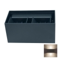 LED vägglampa för utomhusbruk LED/12W/230V IP54 svart