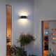 LED vägglampa för utomhusbruk LED/12W/230V IP54 svart